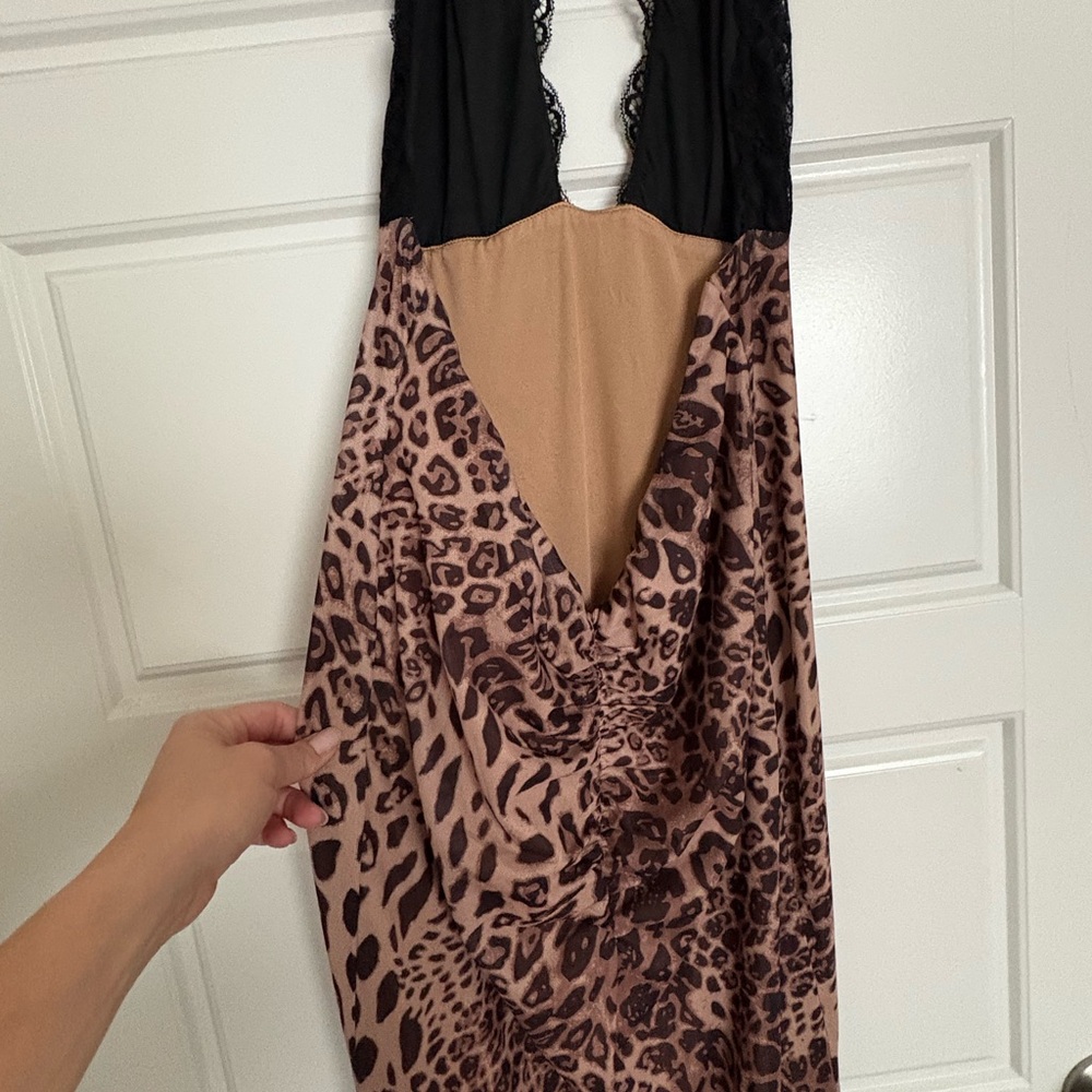 That’s So Fetch Backless Leopard Print Dress - Picture 2 of 4